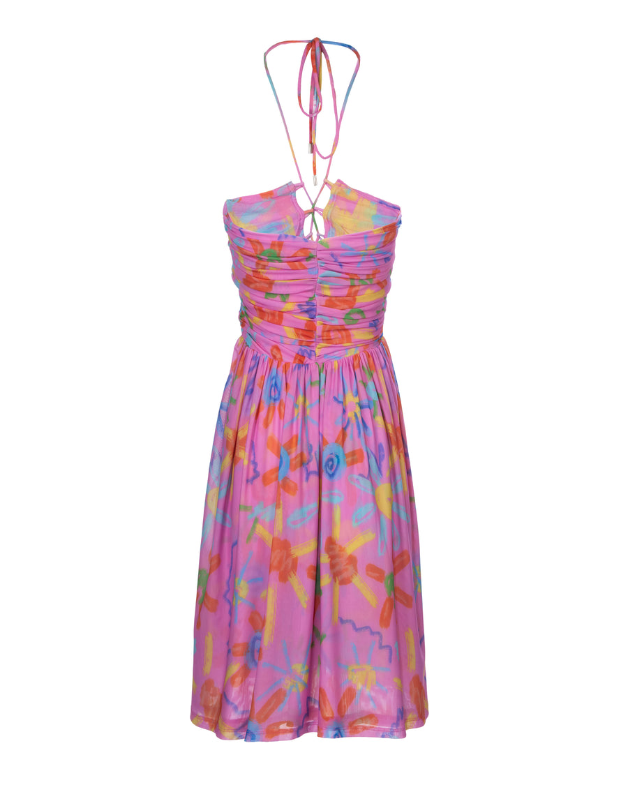 Dorothy Mesh Mini Dress XL / CHALK SUNNY FLORAL Dorothy Mesh Mini Dress XL / CHALK SUNNY FLORAL